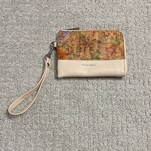 Pixie Mood Cork and Cream Wristlet